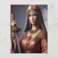 Carte postale beauté guerrière