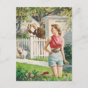 Carte Postale Beauté rétro 70