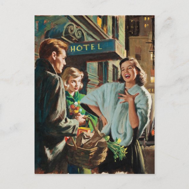 Carte Postale Beauté rétro 75 (Devant)