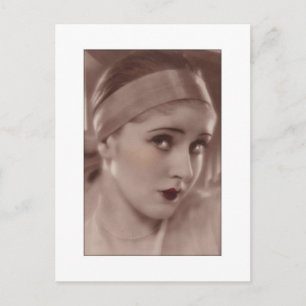 Carte Postale beauté timide de l'ère art déco