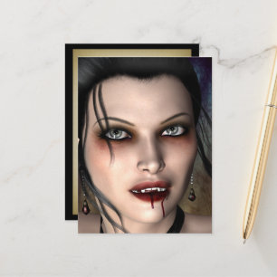 Carte postale Beauté Vampire foncé