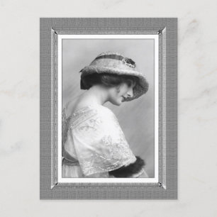 Carte Postale Beauté vintage - Esprit calme - en noir et blanc