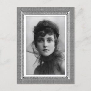 Carte Postale Beauté vintage - Le Look - en noir et blanc
