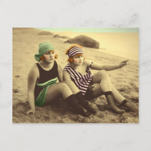 Carte postale Beautés de bain Flapper