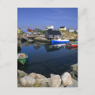 Carte Postale Beautiful village of Peggy's Cove with harbor