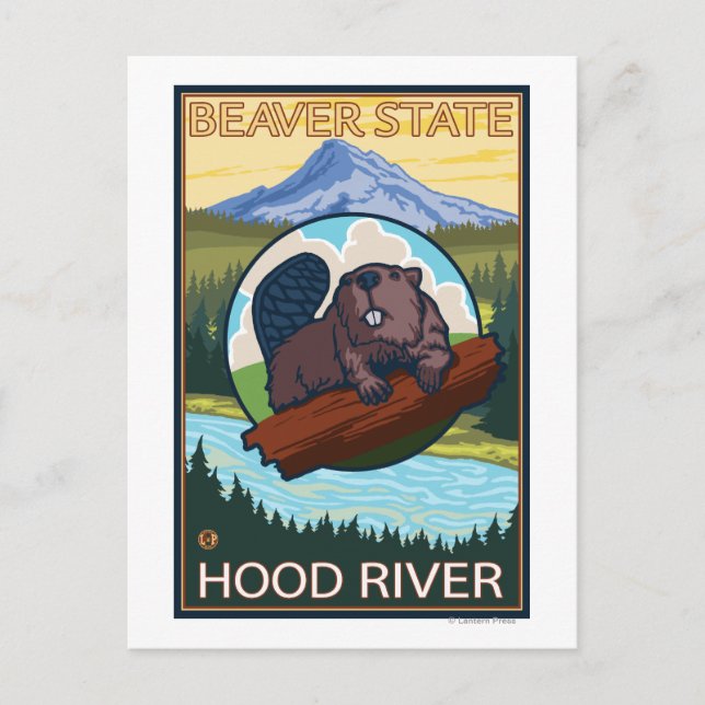 Carte Postale Beaver & Mt Hood - Hood River, Oregon (Devant)