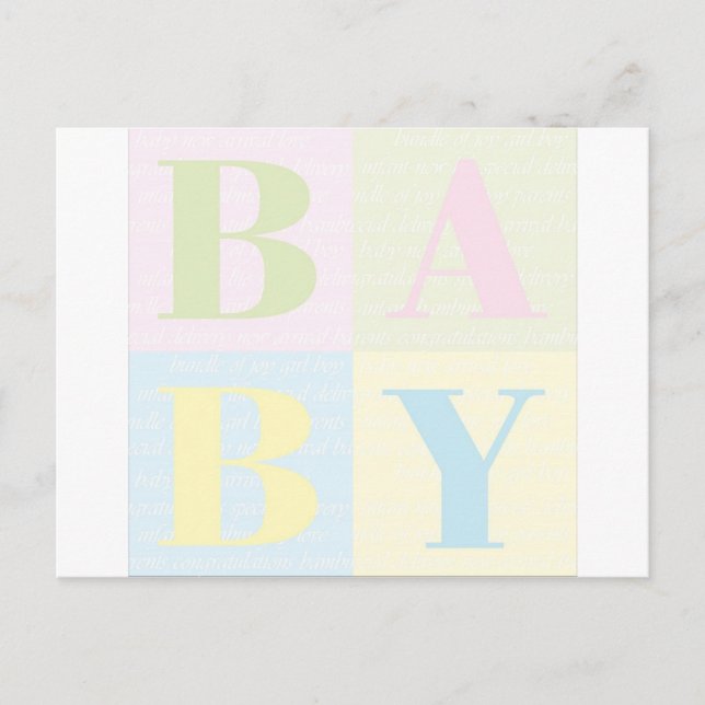 Carte Postale Bébé (Devant)