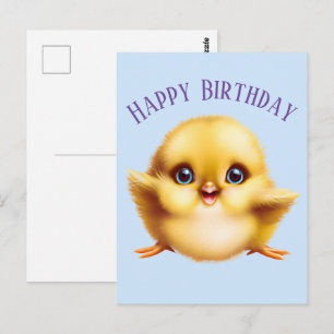 Carte Postale Bébé adorable poussin