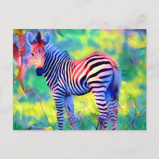 Carte Postale Bébé africain zèbre