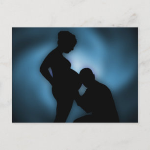 Carte Postale bébé attendu