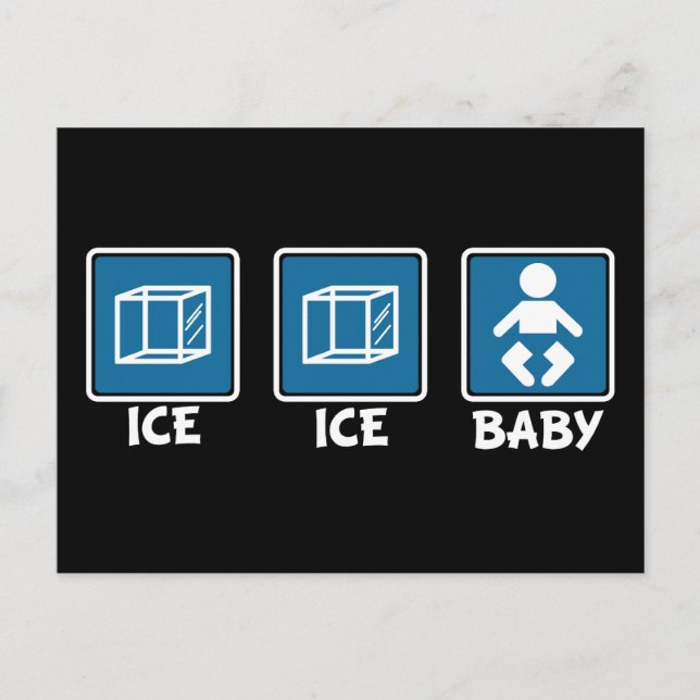 Carte Postale Bébé de glace (Devant)