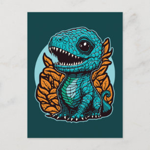 Carte Postale Bébé dinosaure mignon