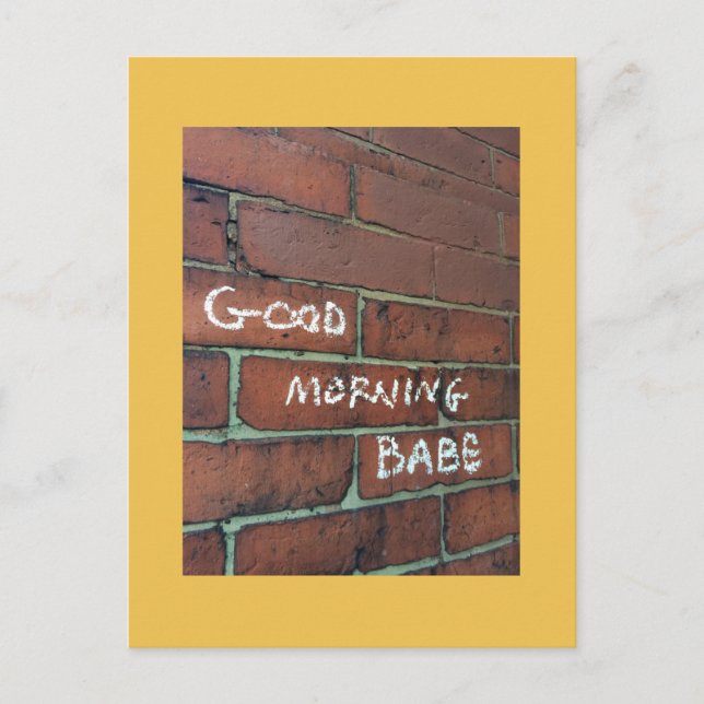 Carte postale bébé du matin (Devant)