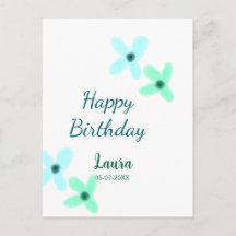 Bébé enfants 1er anniversaire ajouter nom bleu ver