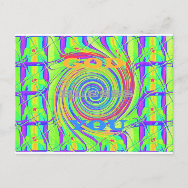 Carte Postale Bébé Enfants Dieu vous bénisse..png (Devant)