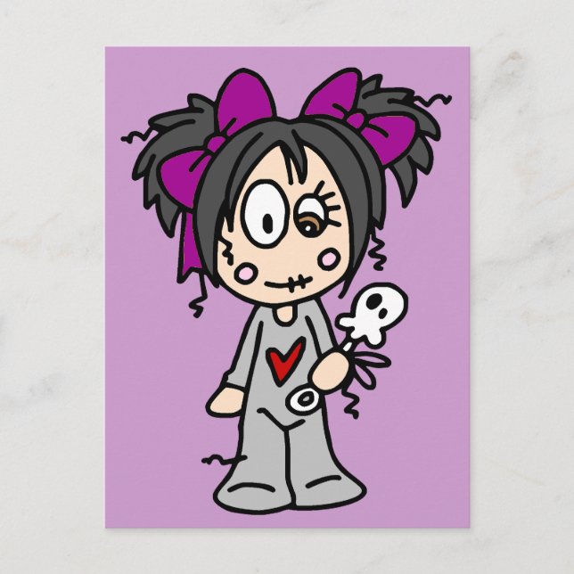 Carte Postale Bébé Goth mignon (Devant)