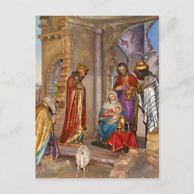 Carte Postale Bébé Jésus de Nazareth Né à Bethléem (Devant)