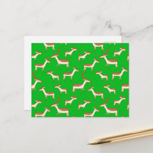 Carte Postale Bébé mignon cerf et famille