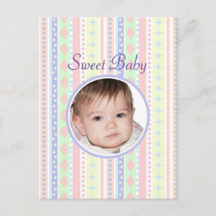 Carte Postale Bébé mignon Pastel Imprimer