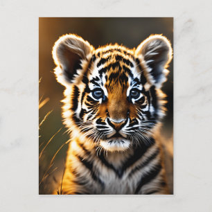 Carte Postale Bébé mignon Tiger Cub