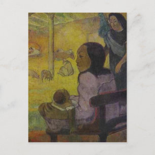 Carte Postale Bébé (Nativité du Christ Tahitien) par Paul Gaugui