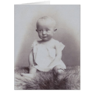 Carte postale bébé photo vintage de From My Desk