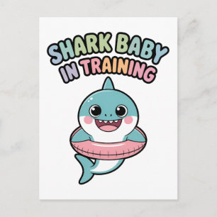 Carte Postale Bébé requin en formation   Enfants