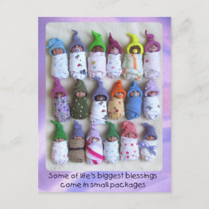 Carte Postale Bébés d'argile, grand groupe, les plus grandes bén