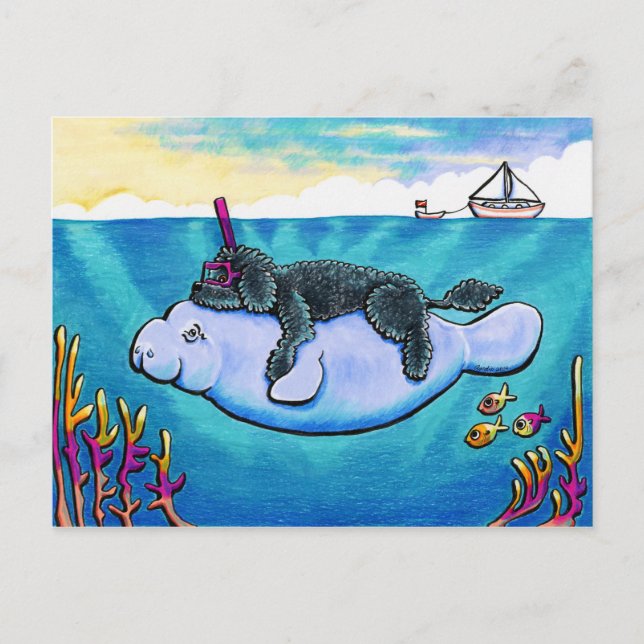 Carte Postale Bébés de l'eau (Devant)