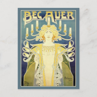 Carte Postale Bec Auer (Bleu)
