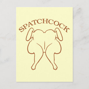 Carte Postale Bécasseau à spatchcock Poulet