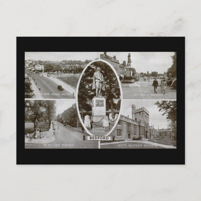 Carte Postale Bedford, Angleterre Royaume-Uni (Devant)