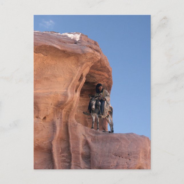 Carte Postale Bédouin à Petra (Devant)