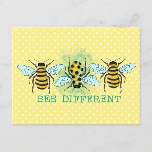 Carte Postale Bee Different Bumble Bee Trio (Devant)