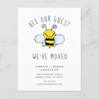 Bee Our Guest Moving Faire-part