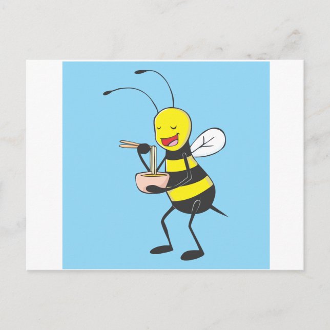 Carte Postale Bee Shirt | Chemise personnalisée pour manger des  (Devant)