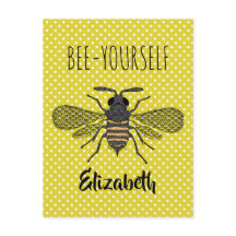 BEE Yellow Polkadot design tendance nommé