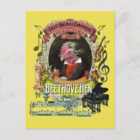Beethovehen Funny Hen Animal Composer Beethoven