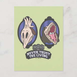 Carte Postale Beetlejuice   Maitlands "Never Trust The Living"