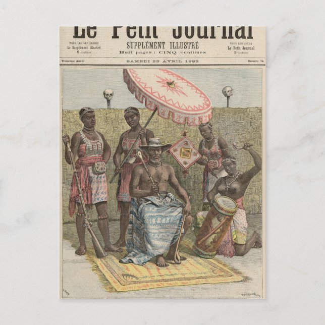 Carte Postale Behanzin King du Dahomey (Devant)