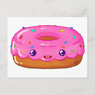 Carte Postale beigne kawaii