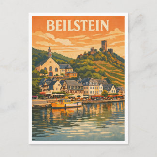 Carte Postale Beilstein Allemagne Art de voyage vintage panorami
