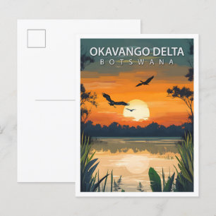 Carte Postale Bel endroit Okavango Delta Botswana Voyage