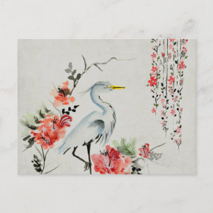 Carte Postale bel oiseau asiatique