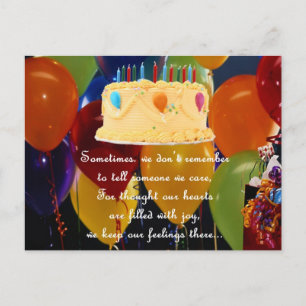 CARTE POSTALE BELATED BIRTHDAY