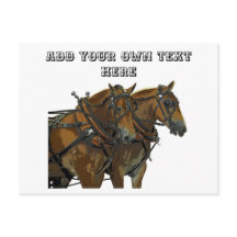 Belgian Horse Team All Purpose Postcard