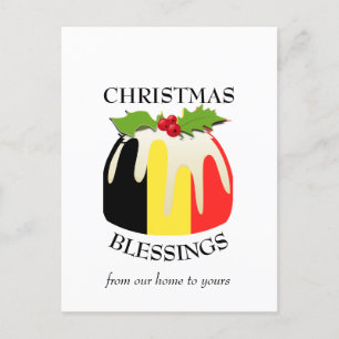 Carte Postale BELGIQUE Festif Pudding Noël