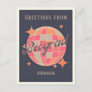 Carte Postale Belgrade Beograd Serbie Voyage des salutations rét