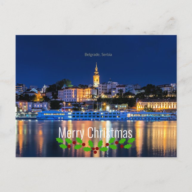 Carte Postale Belgrade, Noël de Serbie (Devant)
