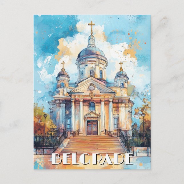 Carte Postale Belgrade Serbie (Devant)